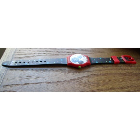 Vintage Disney Mickey Mouse Club Keebler Watch Unworn Vinyl Needs Battery - Picture 11 of 16